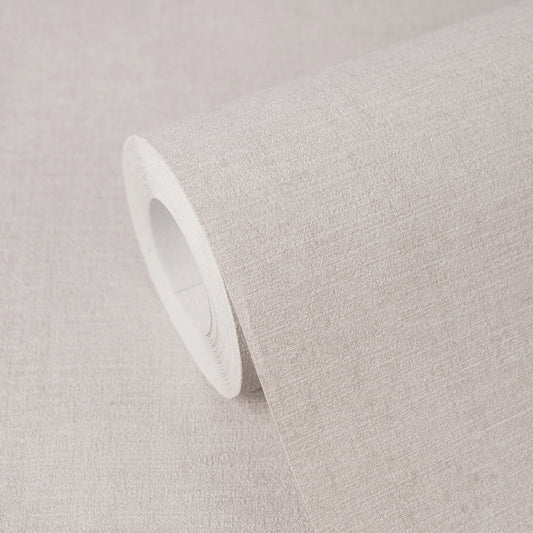 Strukturtapete Leinenstruktur Beige - 10,05 m x 0,53 m