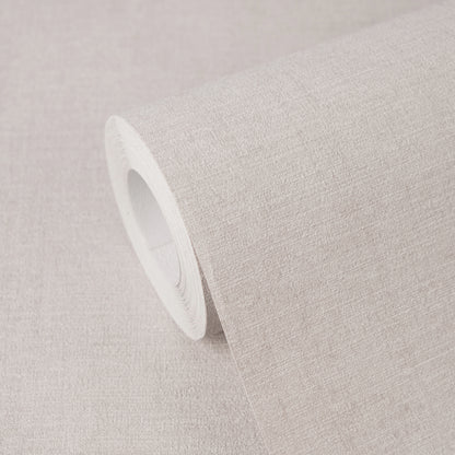 Mustertapete Leinenstruktur Beige - 10,05 m x 0,53 m