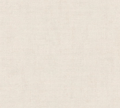 Mustertapete Textiloptik Sandbeige - 10,05 m x 0,53 m