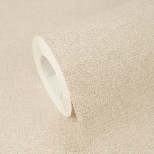 Strukturtapete Leinenoptik Beige - 10,05 m x 0,53 m