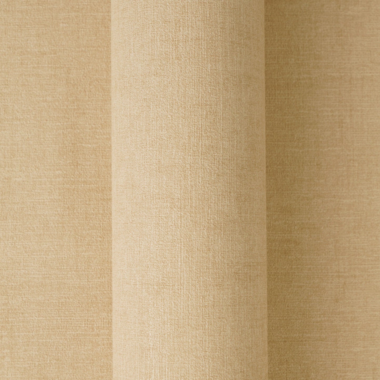 Mustertapete Leinenoptik Goldbeige Warm - 10,05 m x 0,53 m