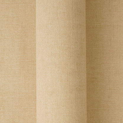 Mustertapete Leinenoptik Goldbeige Warm - 10,05 m x 0,53 m