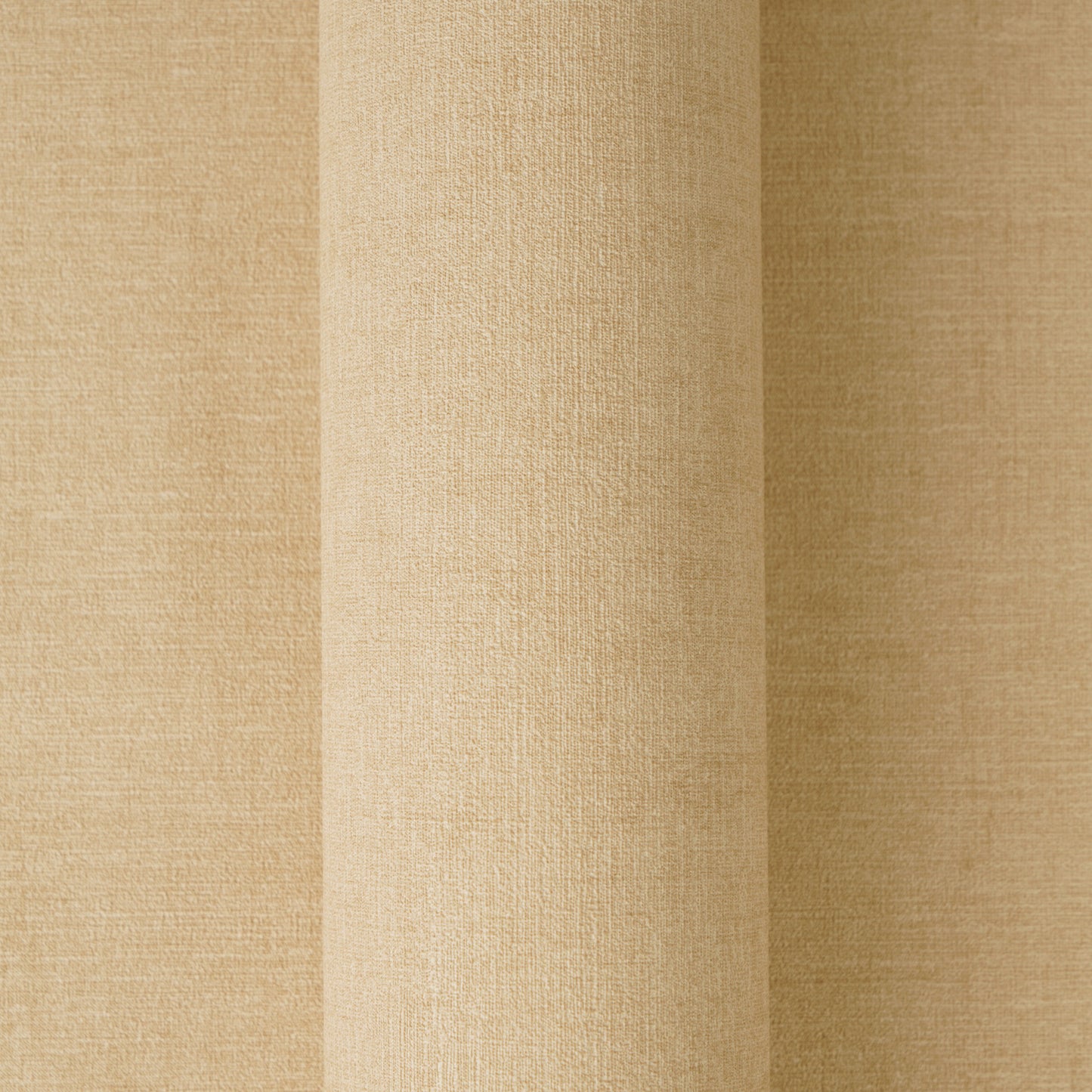 Mustertapete Leinenoptik Goldbeige Warm - 10,05 m x 0,53 m