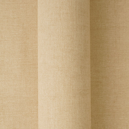 Mustertapete Leinenoptik Goldbeige Warm - 10,05 m x 0,53 m