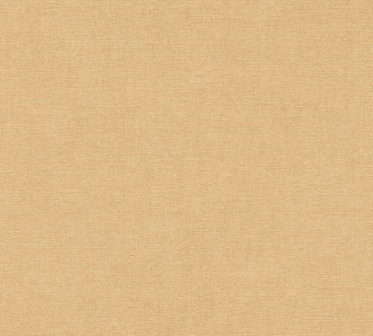 Mustertapete Leinenoptik Goldbeige Warm - 10,05 m x 0,53 m
