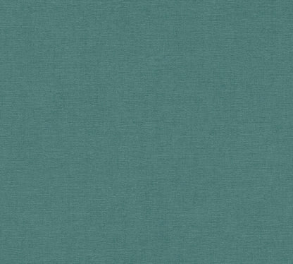 Mustertapete Leinenoptik Petrol - 10,05 m x 0,53 m