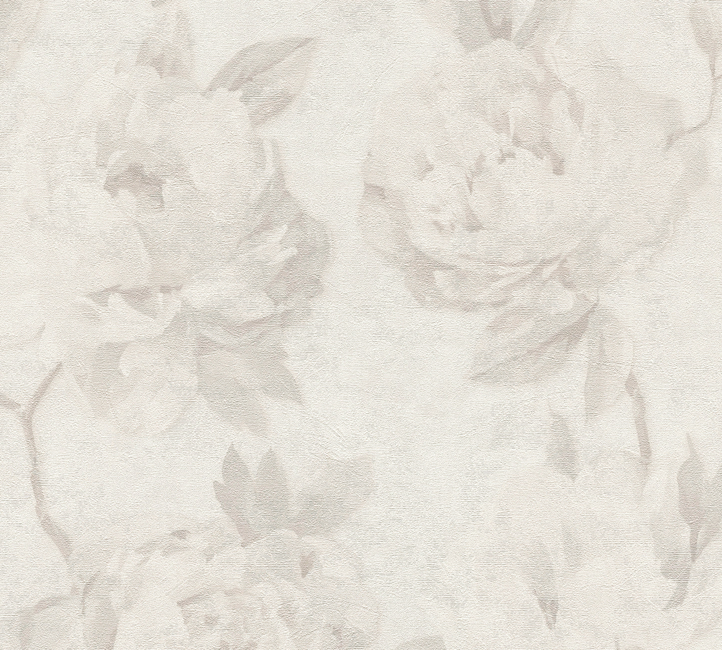 Mustertapete Pfingstrosen Hellbeige & Creme - 10,05 m x 0,53 m