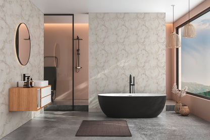 Mustertapete Marmor-Optik Creme & Gold - 10,05 m x 0,53 m