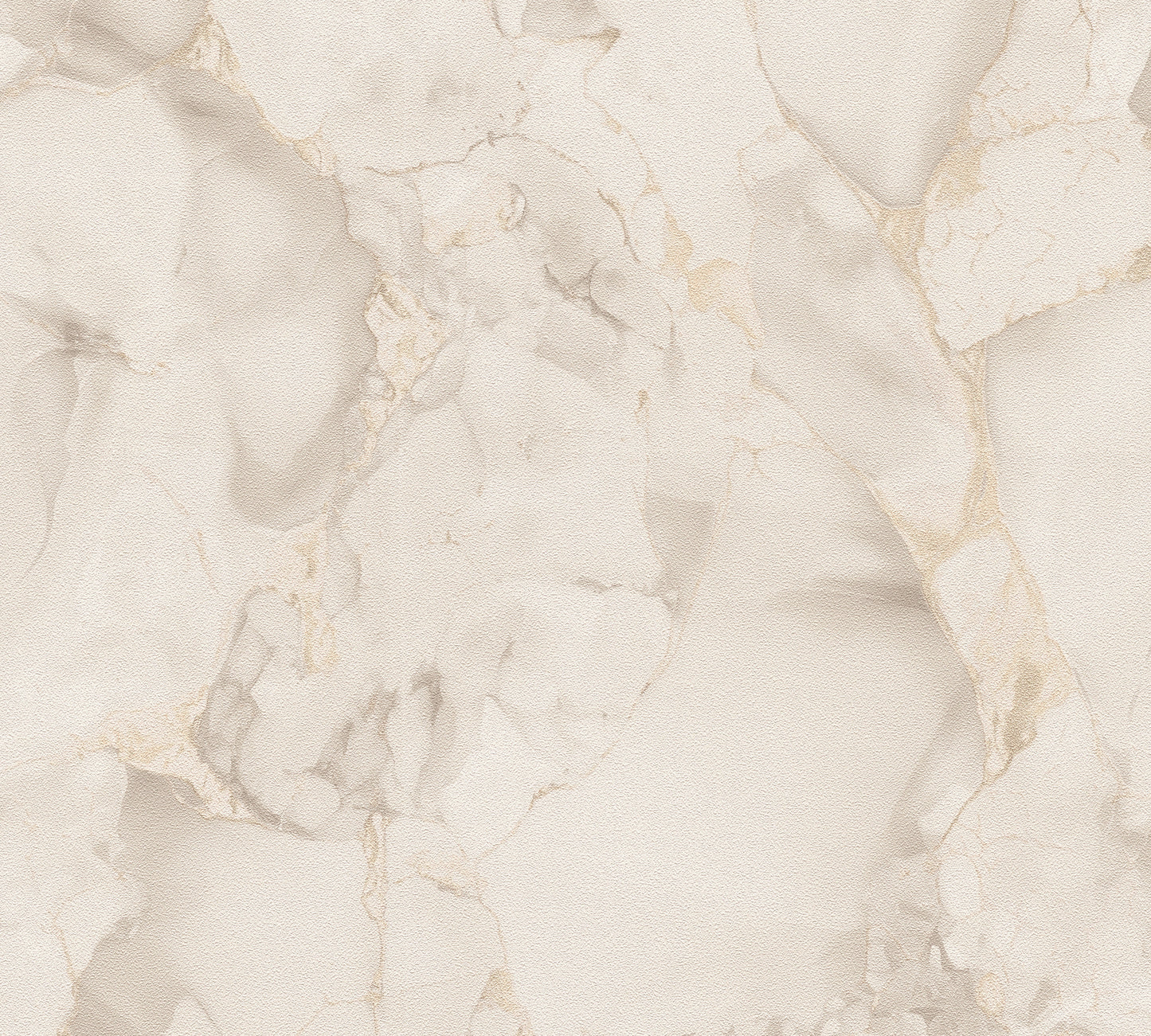 Mustertapete Marmor-Optik Creme & Gold - 10,05 m x 0,53 m