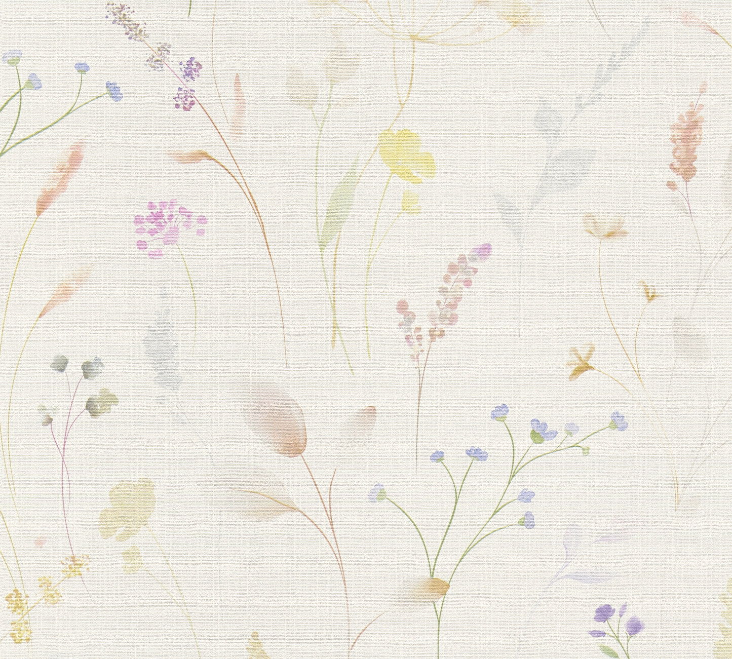Mustertapete Wiesenblumen Pastellbunt - 10,05 m x 0,53 m