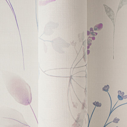 Mustertapete Wiesenblumen Violett & Blau - 10,05 m x 0,53 m
