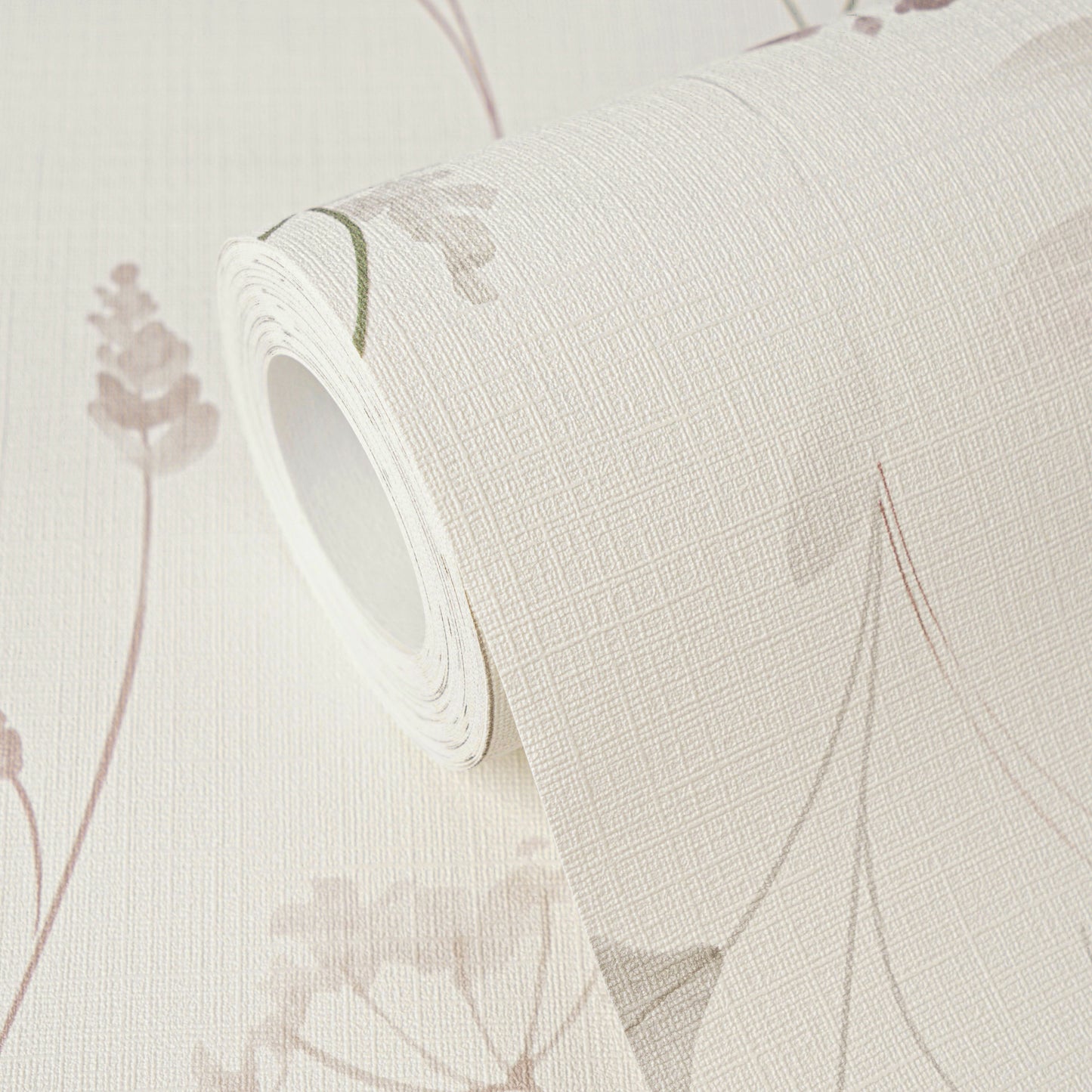 Mustertapete Wiesenblumen Altrosa & Beige - 10,05 m x 0,53 m
