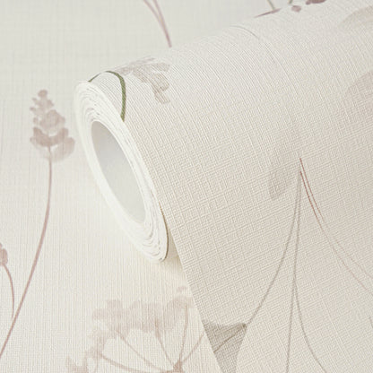 Mustertapete Wiesenblumen Altrosa & Beige - 10,05 m x 0,53 m
