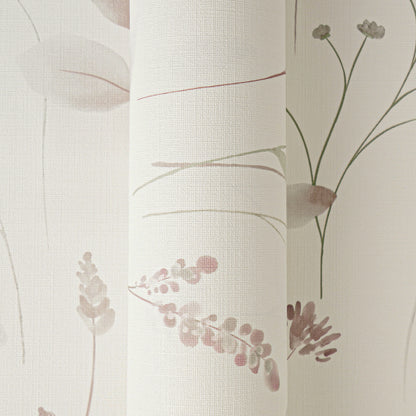 Mustertapete Wiesenblumen Altrosa & Beige - 10,05 m x 0,53 m