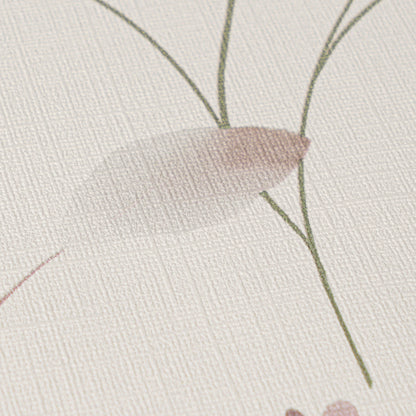 Mustertapete Wiesenblumen Altrosa & Beige - 10,05 m x 0,53 m
