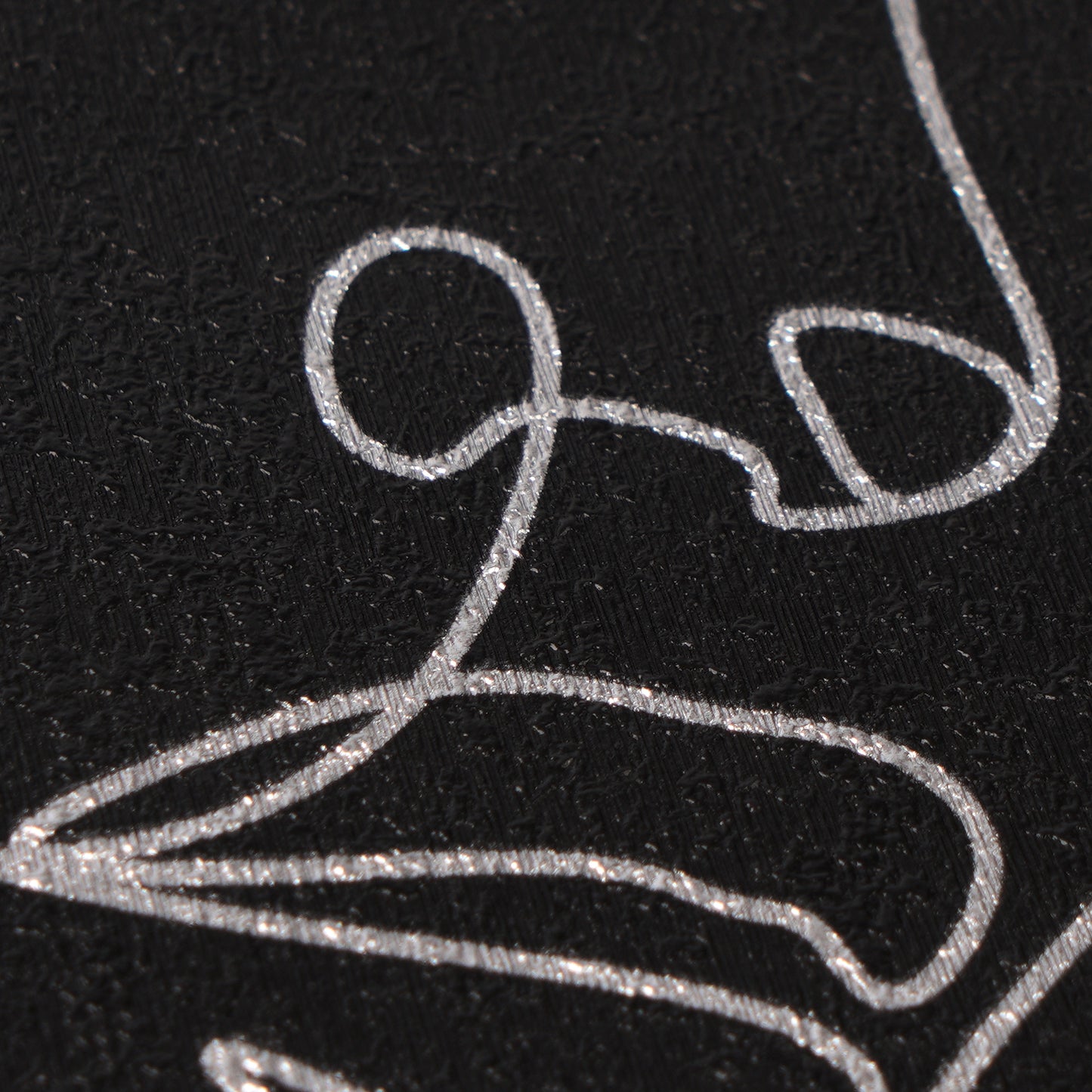 Mustertapete Gesichter Line-Art Weiß & Schwarz - 10,05 m x 0,53 m