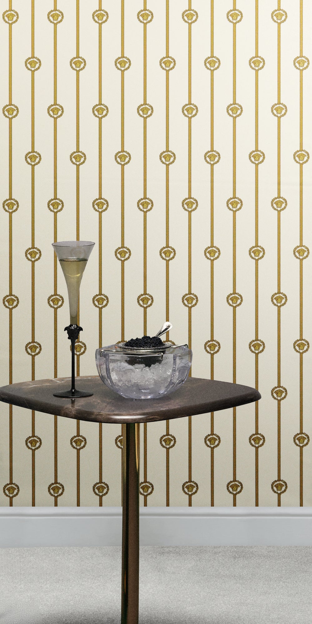Versace I Love Baroque Weiß Barock Tapete - 10,05 m x 0,70 m