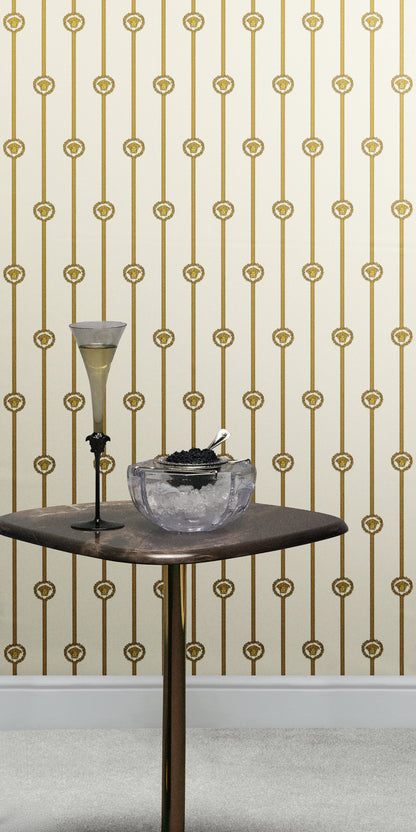 Versace I Love Baroque Weiß Barock Tapete - 10,05 m x 0,70 m
