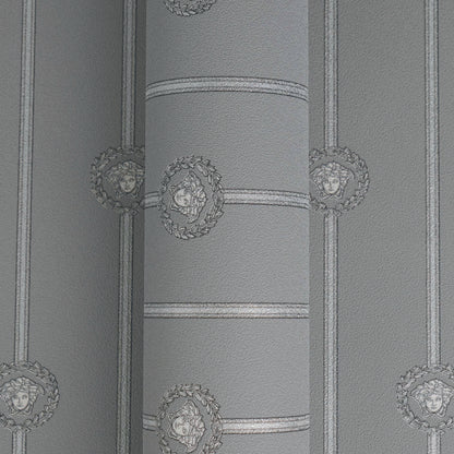 Versace I Love Baroque Grau Barock Tapete - 10,05 m x 0,70 m