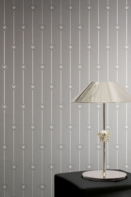 Versace I Love Baroque Grau Barock Tapete - 10,05 m x 0,70 m