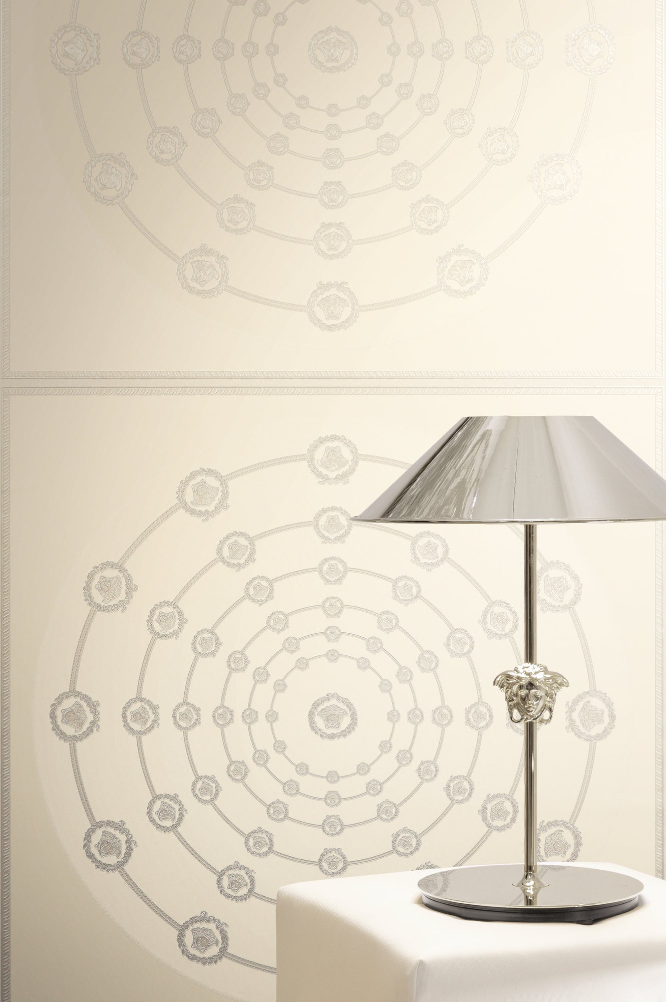 Versace I Love Baroque Grau Weiß - 10,05 m x 0,70 m
