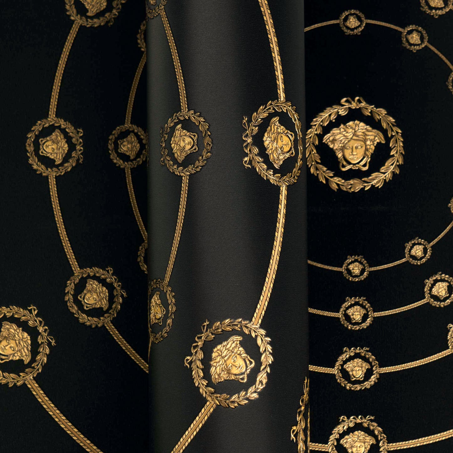 Versace I Love Baroque Barock Tapete Grau - 10,05 m x 0,70 m