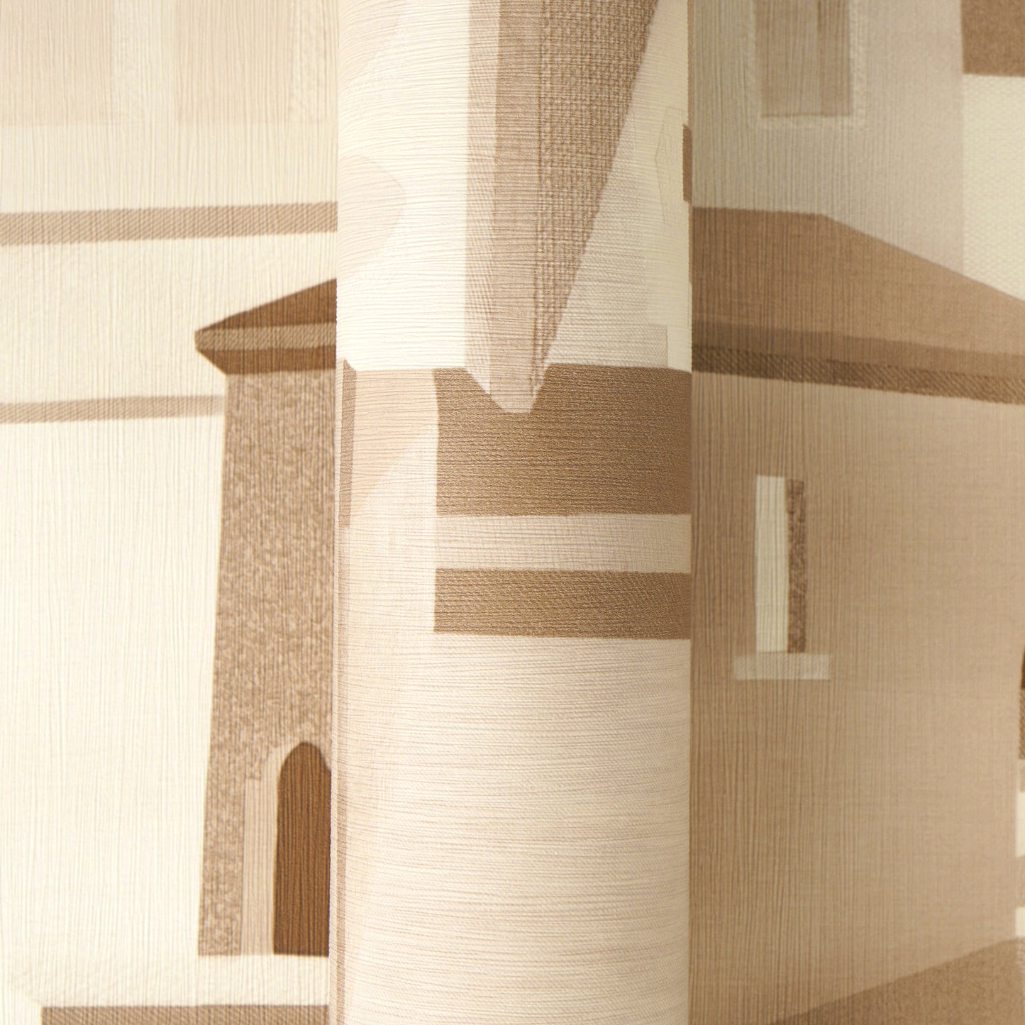 Mustertapete Mediterrane Architektur Beige - 10,05 m x 0,53 m
