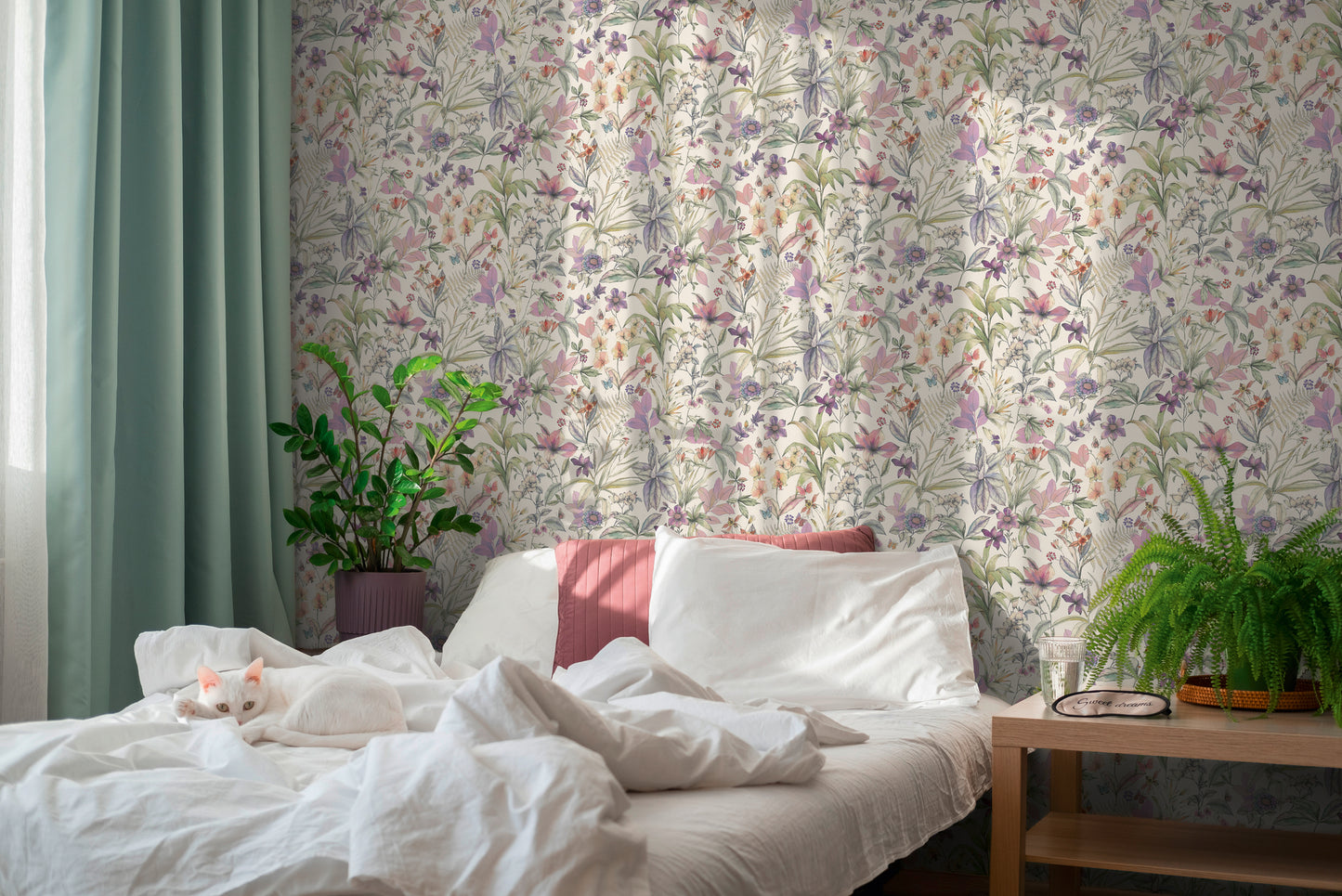 Mustertapete Florale Träumerei Pastell - 10,05 m x 0,53 m