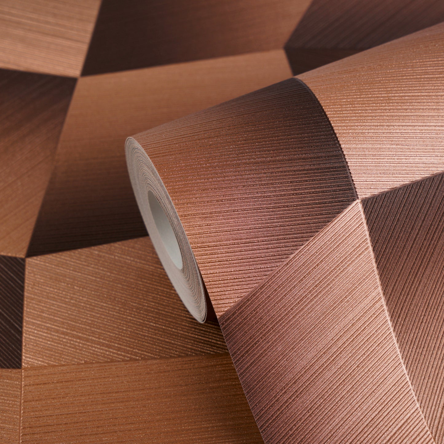 Livingwalls Vibes & Styles Damian - Refined Dimensions Geometrische Tapete Braun - 10,05 m x 0,53 m