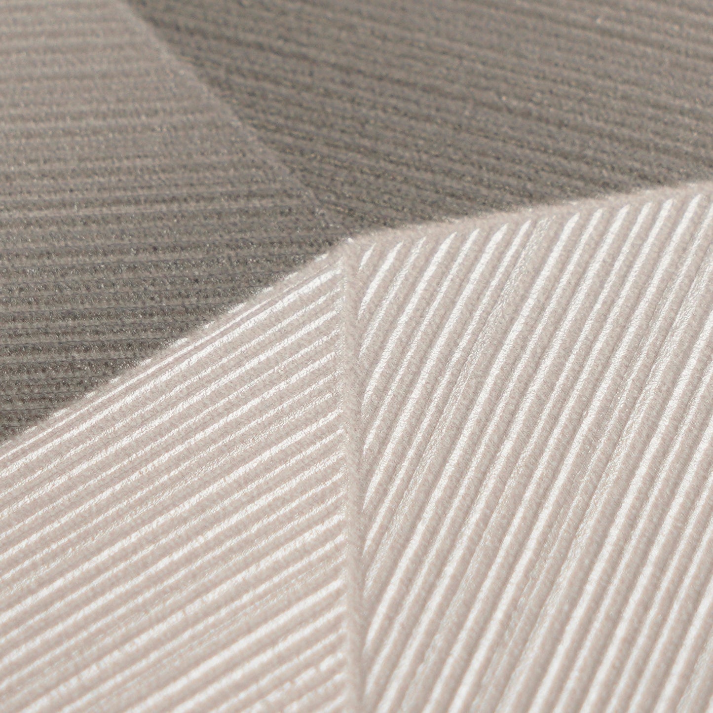 Mustertapete 3D-Geometrie Taupe-Grau - 10,05 m x 0,53 m