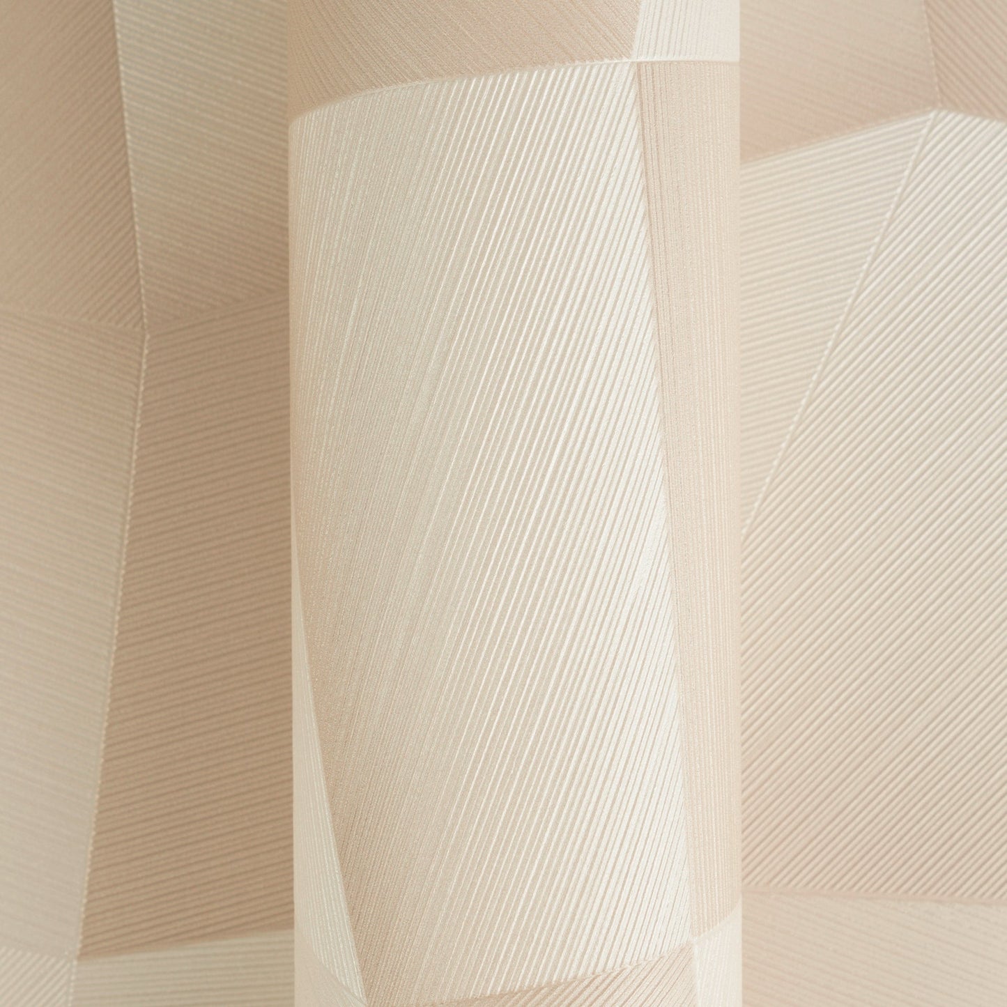 Mustertapete 3D-Geometrie Champagner - 10,05 m x 0,53 m