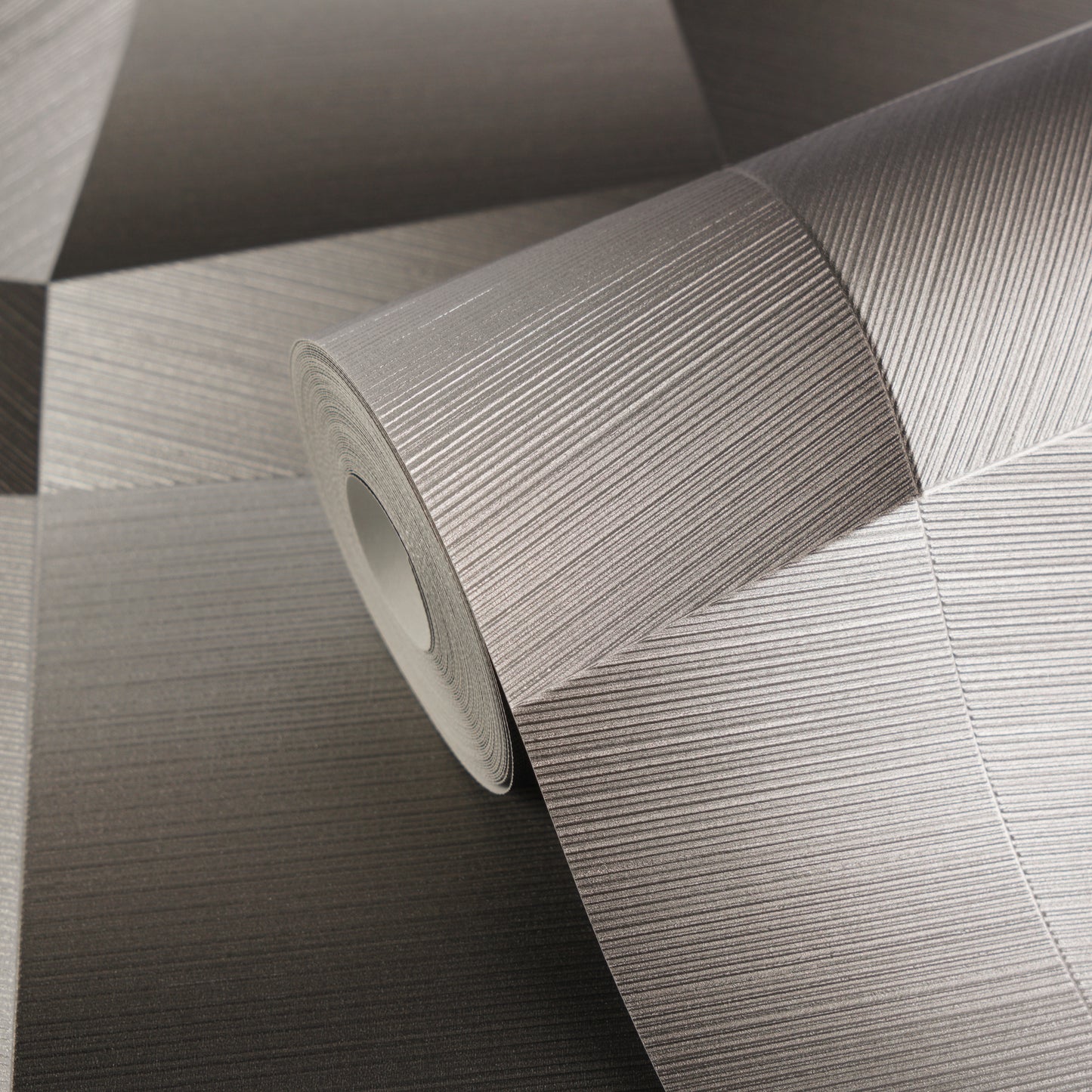 Livingwalls Vibes & Styles Damian - Refined Dimensions Geometrische Tapete Grau Schwarz - 10,05 m x 0,53 m