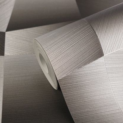 Livingwalls Vibes & Styles Damian - Refined Dimensions Geometrische Tapete Grau Schwarz - 10,05 m x 0,53 m