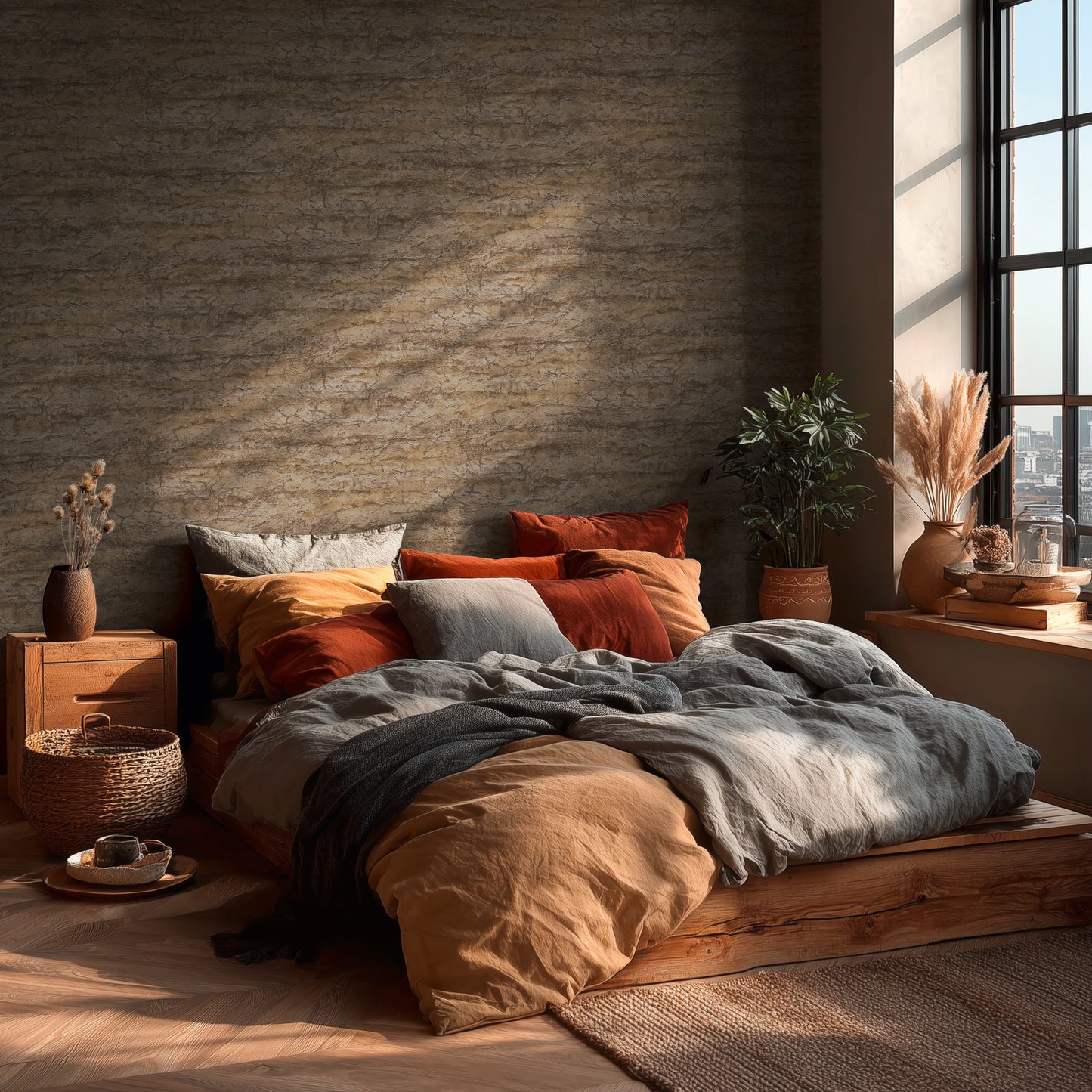 Livingwalls Vibes & Styles Tamika - Raw Heritage Landhaus Beige - 10,05 m x 0,53 m