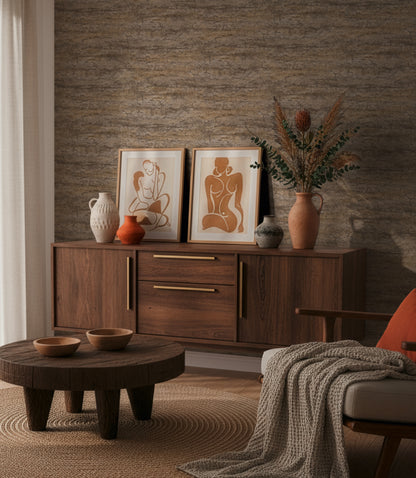 Livingwalls Vibes & Styles Tamika - Raw Heritage Landhaus Beige - 10,05 m x 0,53 m