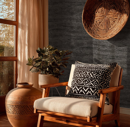 Livingwalls Vibes & Styles Tamika - Raw Heritage Landhaus Schwarz - 10,05 m x 0,53 m