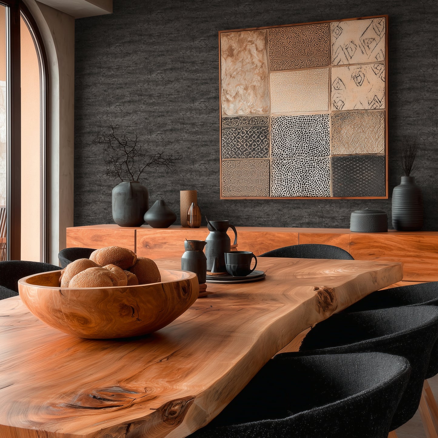 Livingwalls Vibes & Styles Tamika - Raw Heritage Landhaus Schwarz - 10,05 m x 0,53 m