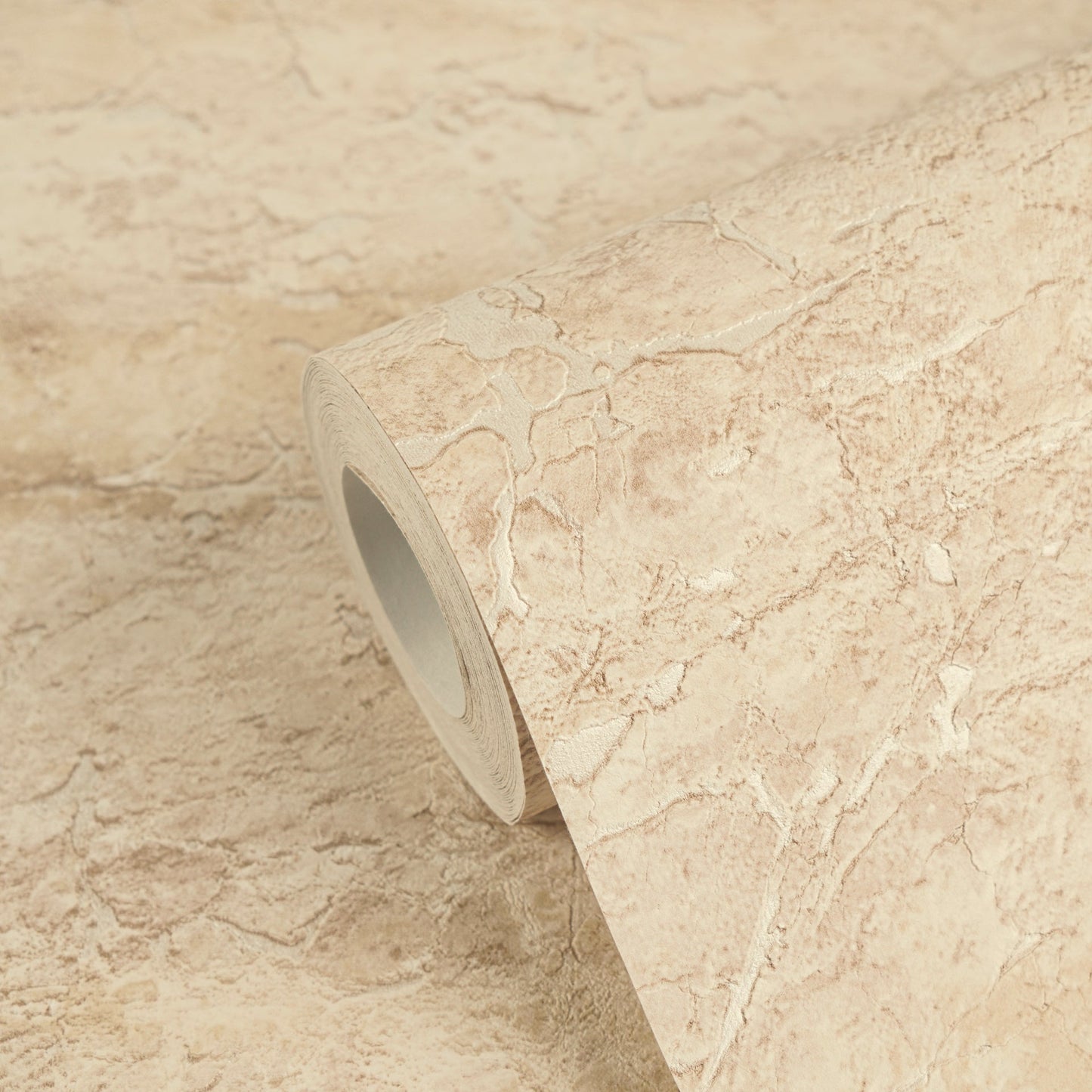 Mustertapete Antik-Putz Beige - 10,05 m x 0,53 m