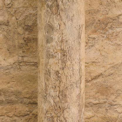 Mustertapete Antik-Putz Ockerbraun - 10,05 m x 0,53 m