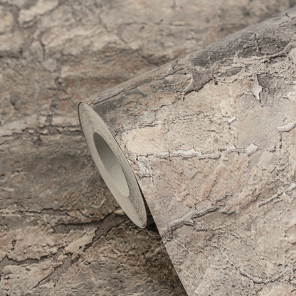 Livingwalls Vibes & Styles Tamika - Raw Heritage Landhaus Grau Braun - 10,05 m x 0,53 m