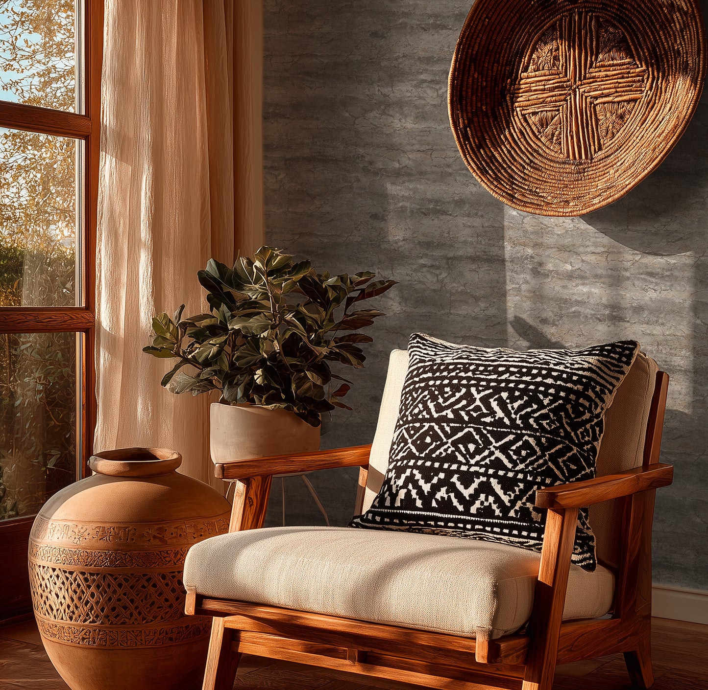 Livingwalls Vibes & Styles Tamika - Raw Heritage Landhaus Grau Braun - 10,05 m x 0,53 m