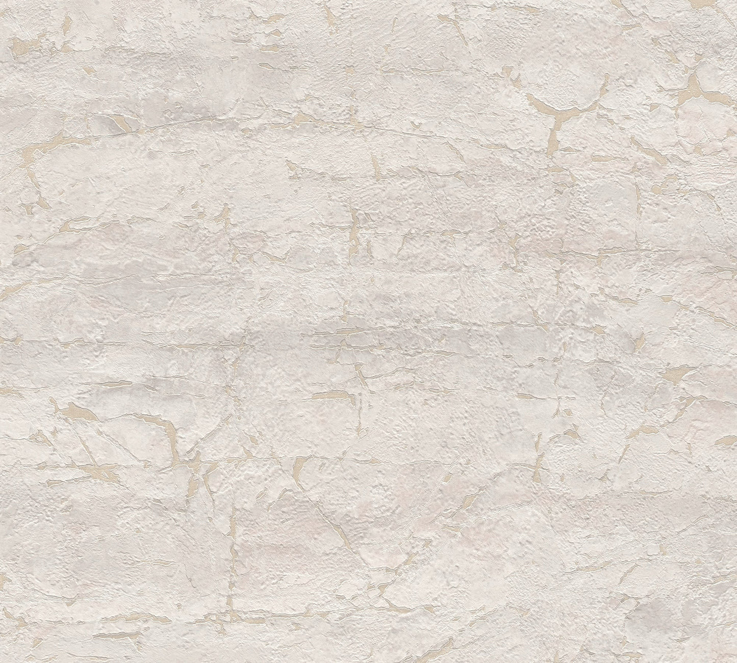 Mustertapete Antik-Putz Hellgrau-Beige - 10,05 m x 0,53 m