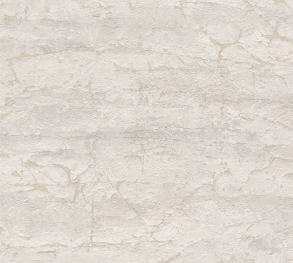 Mustertapete Antik-Putz Hellgrau-Beige - 10,05 m x 0,53 m