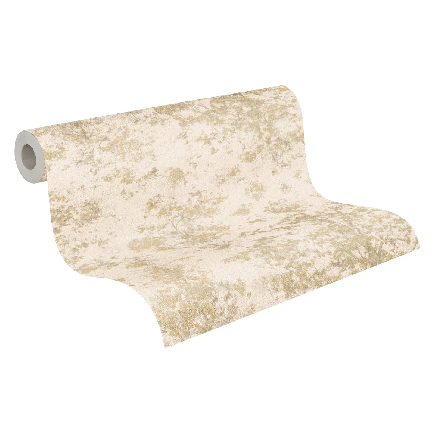 Livingwalls Vibes & Styles Astrid - Whispering Woods Bäume Creme Gelb - 10,05 m x 0,53 m