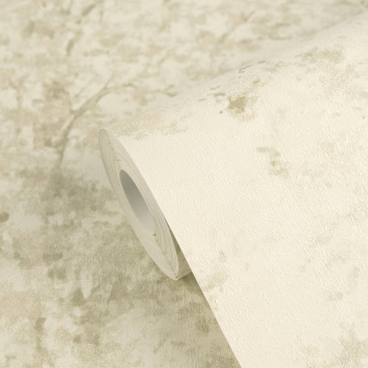 Strukturtapete Baum-Silhouette Salbeibeige - 10,05 m x 0,53 m