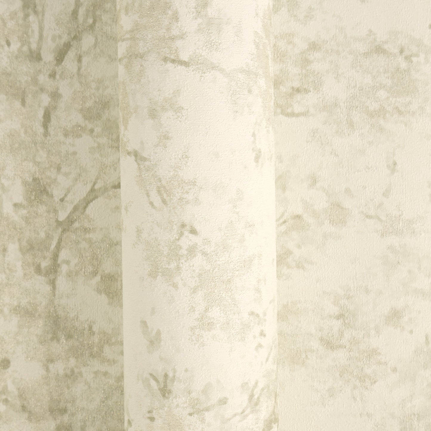 Livingwalls Vibes & Styles Astrid - Whispering Woods Bäume Creme Grün - 10,05 m x 0,53 m