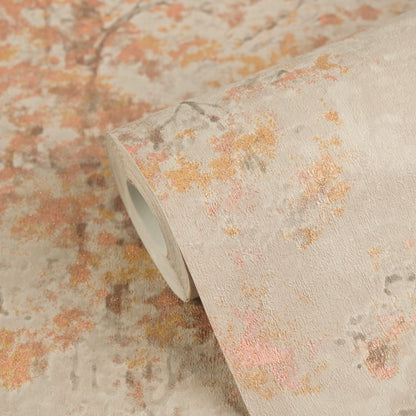 Livingwalls Vibes & Styles Astrid - Whispering Woods Bäume Beige Grau - 10,05 m x 0,53 m
