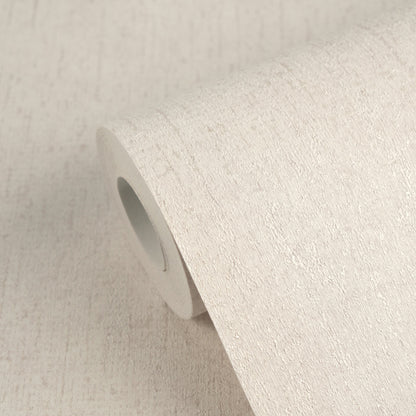 Mustertapete Putz-Optik Creme-Beige - 10,05 m x 0,53 m