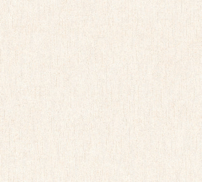 Livingwalls Vibes & Styles  Strukturtapete Creme Metallic - 10,05 m x 0,53 m