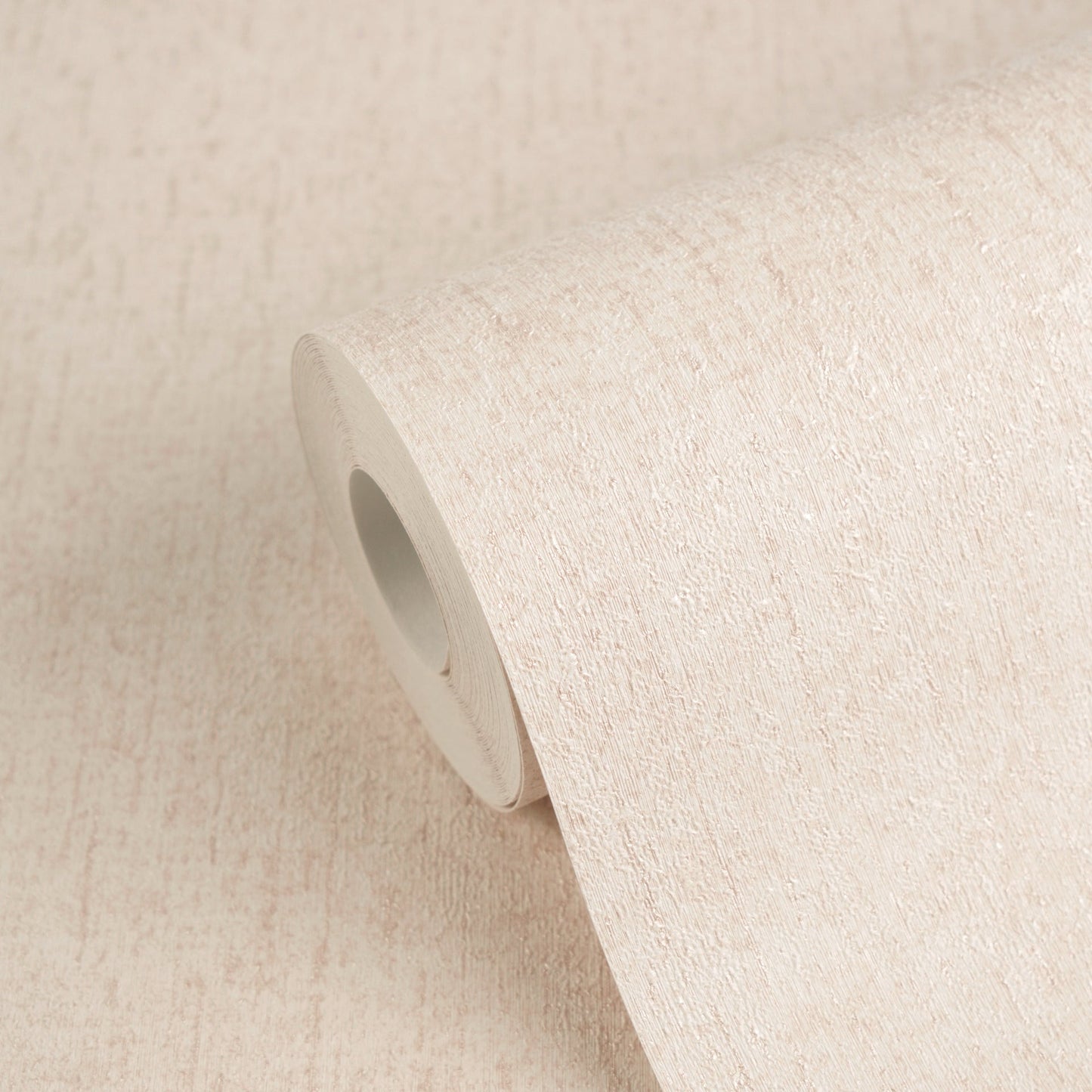 Mustertapete Putz-Optik Rosé-Beige - 10,05 m x 0,53 m